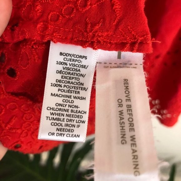 Ann Taylor LOFT XS red tassel tank top blouse - Picture 7 of 11